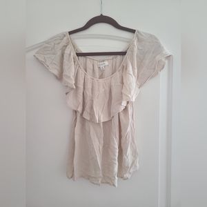 Cream Off Should Blouse